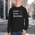 Learn Grow Bismillah – Islamic Back To School Youth Crewneck Sweatshirt