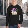 Mardi Gras Baseball Jester Hat Fleur De Lis Boys Girls Kids Youth Crewneck Sweatshirt Mardi Gras Baseball Jester Hat Fleur De Lis Boys Girls Kids Youth Crewneck Sweatshirt