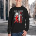 Ready To Crush Second Grade Soccer USA Flag Back To School Youth Crewneck Sweatshirt