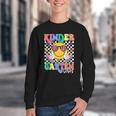 Retro Groovy Kinder Garten Vibes Smile Team Back To School Youth Crewneck Sweatshirt Retro Groovy Kinder Garten Vibes Smile Team Back To School Youth Crewneck Sweatshirt