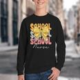 School Nurse Groovy Coquette Bow Cute Back To School Youth Crewneck Sweatshirt School Nurse Groovy Coquette Bow Cute Back To School Youth Crewneck Sweatshirt