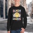 Sixth Grade Squad Smile Face 6th Grade Back To School Youth Crewneck Sweatshirt