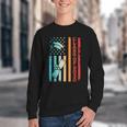 Vintage Class Of 2030 Graduation Back To School USA Flag Youth Crewneck Sweatshirt