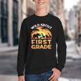 Wild About First Grade Zoo Animals Back To School Safari Youth Crewneck Sweatshirt Wild About First Grade Zoo Animals Back To School Safari Youth Crewneck Sweatshirt