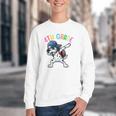 4th Grade Crew Dalmatian Dog Dabbing Back To School Premium Tri-Blend Youth Crewneck Sweatshirt