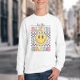 6th Grade Team Back To School Hello Sixth Grade Smile Face Youth Crewneck Sweatshirt