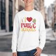 Back To School Education I Love Public Schools Youth Crewneck Sweatshirt Back To School Education I Love Public Schools Youth Crewneck Sweatshirt