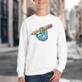 Back To School Seventh Grade Sloth Hanging Out In 7th Grade Performance Youth Crewneck Sweatshirt