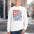 Baseball Second Grade Back To School 2nd Grade Batter Up Youth Crewneck Sweatshirt