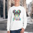 Bruh I'm In Third 3rd Grade Tie Dye Girl Back To School Tee Youth Crewneck Sweatshirt