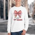 Coquette 4th Grade First Day Of Back To School Girls Outfits Youth Crewneck Sweatshirt Coquette 4th Grade First Day Of Back To School Girls Outfits Youth Crewneck Sweatshirt