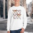 Coquette Bow XOXO Baseball Lover Heart Valentine Game Day Youth Crewneck Sweatshirt Coquette Bow XOXO Baseball Lover Heart Valentine Game Day Youth Crewneck Sweatshirt