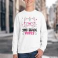 Cute 2nd Grade Vibes Cat Kitten Lover Back To School Girls Youth Crewneck Sweatshirt
