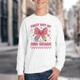 First Day Of 2nd Grade Coquette Back To School Girls Kids Youth Crewneck Sweatshirt