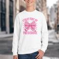 First Day Of Preschool Coquette Bow Back To School Girls Youth Crewneck Sweatshirt First Day Of Preschool Coquette Bow Back To School Girls Youth Crewneck Sweatshirt