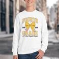 Fourth Grade Back To School First Day Pencil Bow 2025 Girls Youth Crewneck Sweatshirt Fourth Grade Back To School First Day Pencil Bow 2025 Girls Youth Crewneck Sweatshirt