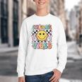 Groovy Sixth 6TH Grade Vibes Back To School First Day Kids Youth Crewneck Sweatshirt Groovy Sixth 6TH Grade Vibes Back To School First Day Kids Youth Crewneck Sweatshirt