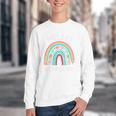 Hello Nursery Pencil Rainbow Back To School Boys Girls Premium Tri-Blend Youth Crewneck Sweatshirt Hello Nursery Pencil Rainbow Back To School Boys Girls Premium Tri-Blend Youth Crewneck Sweatshirt