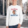 Hey Chicago Whadya Say Baseball Hot Dog Youth Crewneck Sweatshirt