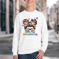 Little Miss Preschool Back To School Messy Kids Girls Youth Crewneck Sweatshirt Little Miss Preschool Back To School Messy Kids Girls Youth Crewneck Sweatshirt