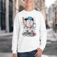 Melting Slime Sprinkle Baseball Mascot With Bat Youth Crewneck Sweatshirt Melting Slime Sprinkle Baseball Mascot With Bat Youth Crewneck Sweatshirt