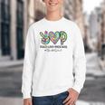 Peace Love Preschool First Day Of Preschool Back To School Youth Crewneck Sweatshirt Peace Love Preschool First Day Of Preschool Back To School Youth Crewneck Sweatshirt