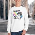 Watch Out Kindergarten Here I Come Cute Cat Back To School Youth Crewneck Sweatshirt