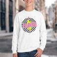 Women Checkered Teach Pencil Lightning Bolt Back To School Youth Crewneck Sweatshirt Women Checkered Teach Pencil Lightning Bolt Back To School Youth Crewneck Sweatshirt