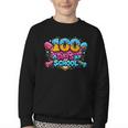100 Days Of School Baseball Drip Ice Cream Costume Teachers Youth Crewneck Sweatshirt
