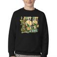 100 Days Of School Baseball I Just Hit 100 Days Boy COUNSELO Youth Crewneck Sweatshirt