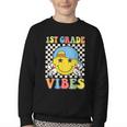 1st Grade Vibes Kids Back To School Class First Grade Boys Youth Crewneck Sweatshirt 1st Grade Vibes Kids Back To School Class First Grade Boys Youth Crewneck Sweatshirt