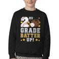 2nd Grade Batter Up Baseball First Day Back To School Youth Crewneck Sweatshirt 2nd Grade Batter Up Baseball First Day Back To School Youth Crewneck Sweatshirt