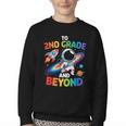 2nd Grade And Beyond Second Grade Astronaut Back To School Youth Crewneck Sweatshirt 2nd Grade And Beyond Second Grade Astronaut Back To School Youth Crewneck Sweatshirt