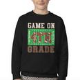 4th Grade Boys Kids Football Back To School Fourth Grade Youth Crewneck Sweatshirt