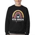 4th Grade Squad Rainbow Back To School Youth Crewneck Sweatshirt