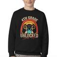 4th Grade Unlocked Level Up Gamer Back To School Fourth Youth Crewneck Sweatshirt 4th Grade Unlocked Level Up Gamer Back To School Fourth Youth Crewneck Sweatshirt