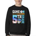 5th Grade Back To School Baseball Drip Ice Cream Game On Youth Crewneck Sweatshirt