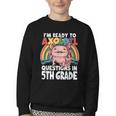 5th Grade Kids Axolotl Questions Back To School Youth Crewneck Sweatshirt