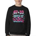 67 33 Days Of School Baseball Drip 100th Day Of School Boys Youth Crewneck Sweatshirt 67 33 Days Of School Baseball Drip 100th Day Of School Boys Youth Crewneck Sweatshirt