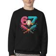 67 Ice Cream Drip Baseball Meme – Six Seven Gen Alpha Youth Crewneck Sweatshirt 67 Ice Cream Drip Baseball Meme – Six Seven Gen Alpha Youth Crewneck Sweatshirt