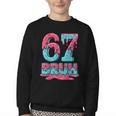 67 Ice Cream Drip Baseball For Men Women Kids Youth Crewneck Sweatshirt