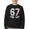 67 Six Seven Number 6 7 Meme Baseball Six Seven For Boys Men Youth Crewneck Sweatshirt 67 Six Seven Number 6 7 Meme Baseball Six Seven For Boys Men Youth Crewneck Sweatshirt