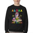 Aloha Second Grade Unicorn Hawaii Back To School Kids Girl Youth Crewneck Sweatshirt Aloha Second Grade Unicorn Hawaii Back To School Kids Girl Youth Crewneck Sweatshirt