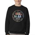 Assistant Principal God Says She Is Christian Back To School Youth Crewneck Sweatshirt Assistant Principal God Says She Is Christian Back To School Youth Crewneck Sweatshirt