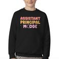 Assistant Principal Mode On Back To School Appreciation Youth Crewneck Sweatshirt Assistant Principal Mode On Back To School Appreciation Youth Crewneck Sweatshirt