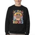 Back To School 1st Grade Capybara First Grade Rocks Youth Crewneck Sweatshirt