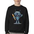 Back To School 2025 Robot Pencil For Kids Youth Crewneck Sweatshirt Back To School 2025 Robot Pencil For Kids Youth Crewneck Sweatshirt