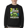 Back To School 2nd Second Grade Level Unlocked Gamer Kid Youth Crewneck Sweatshirt Back To School 2nd Second Grade Level Unlocked Gamer Kid Youth Crewneck Sweatshirt