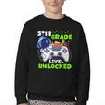Back To School 5th Grade Level Unlocked Gamer Boys Kids Youth Crewneck Sweatshirt Back To School 5th Grade Level Unlocked Gamer Boys Kids Youth Crewneck Sweatshirt