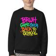 Back To School Bruh Game Over Gaming Boys Youth Crewneck Sweatshirt Back To School Bruh Game Over Gaming Boys Youth Crewneck Sweatshirt